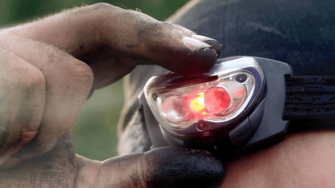 What is the Red Light for on a Headlamp?